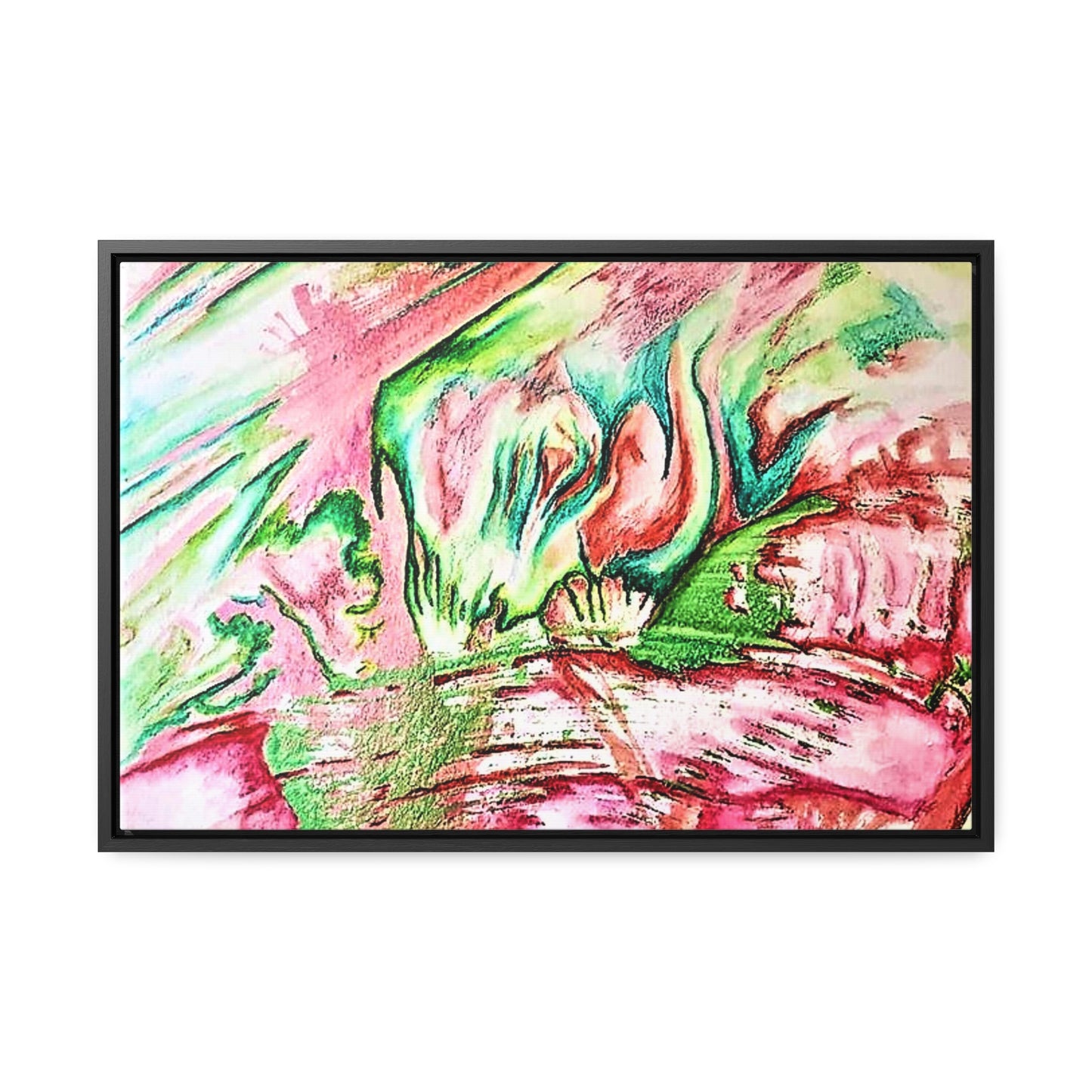 Pink Forest Gallery Canvas Wraps, Horizontal Frame