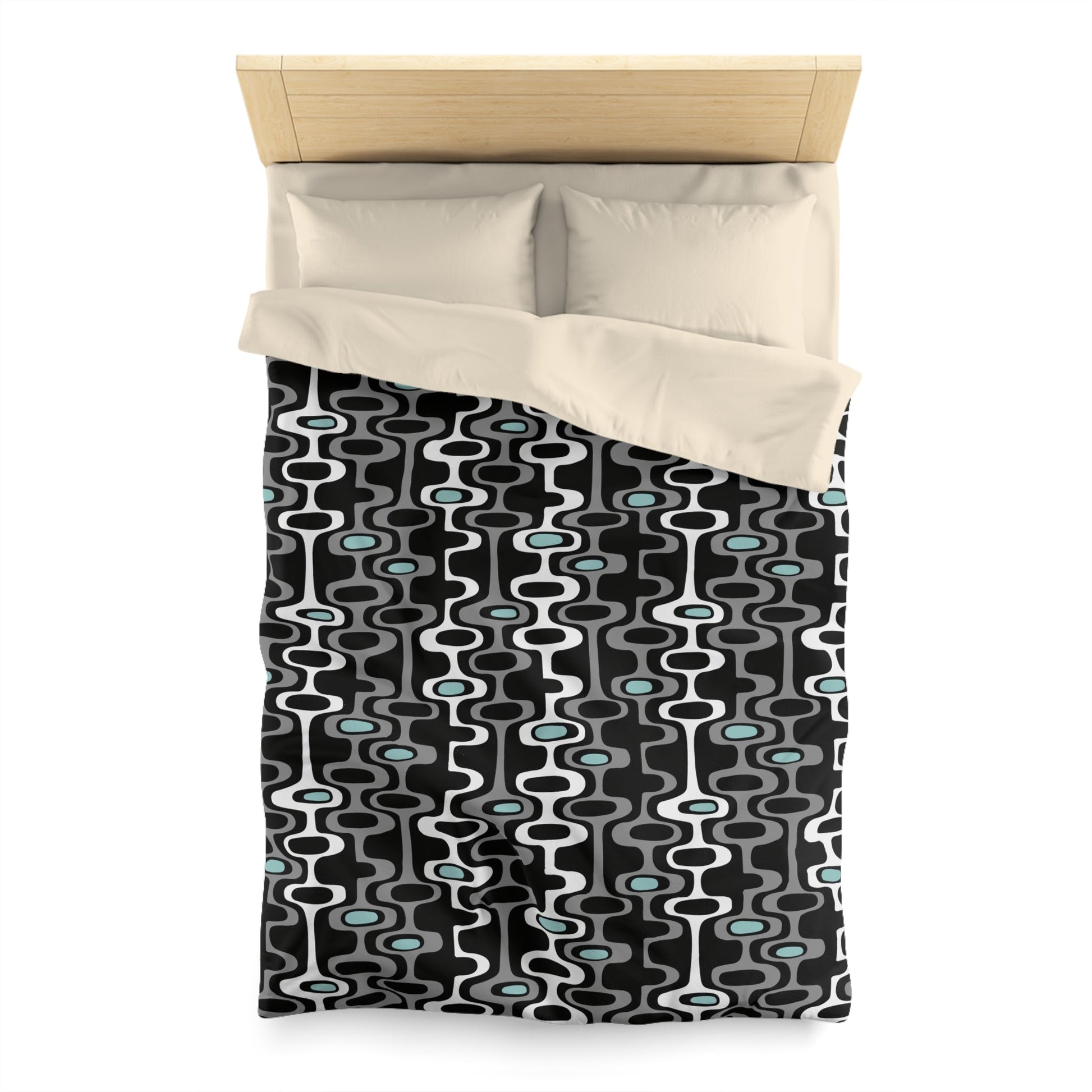Modern Geometric Microfiber Duvet Cover - Kia Day Design