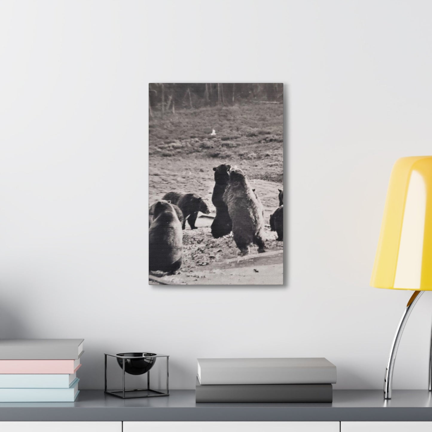 Yellowstone Grizzly Bears Canvas Gallery Wraps 12" x 18" 1.25"
