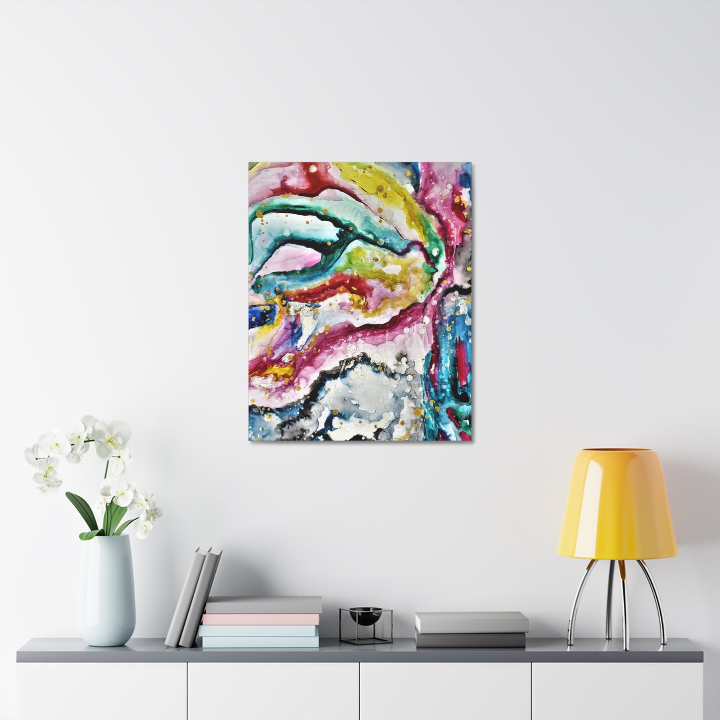 Cosmic Face Stretched Canvas