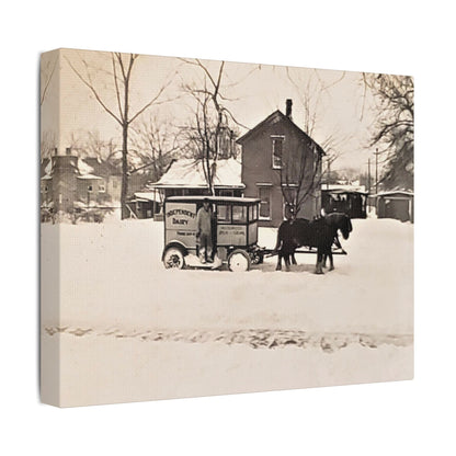 Milk Man Satin Canvas Stretched