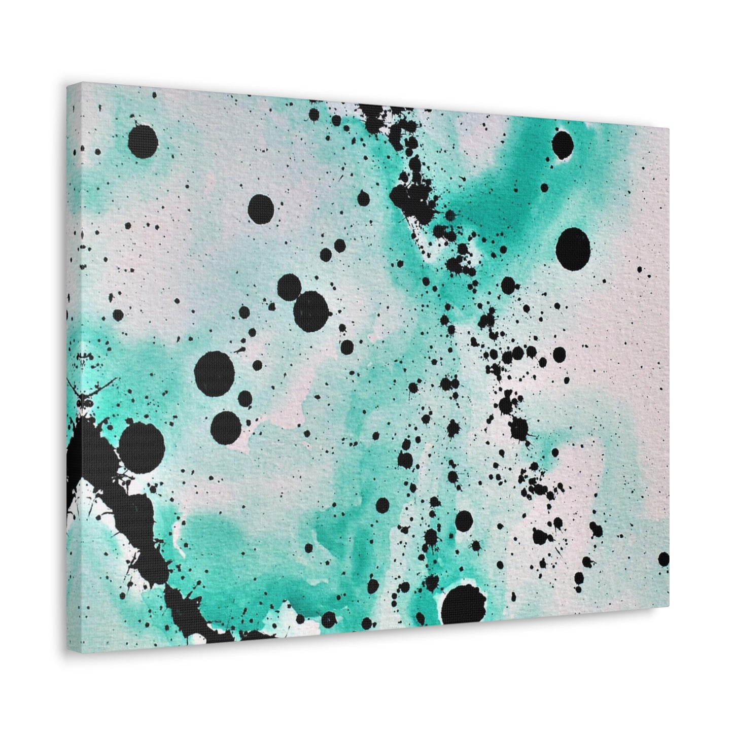 Teal Burst Canvas Gallery Wraps