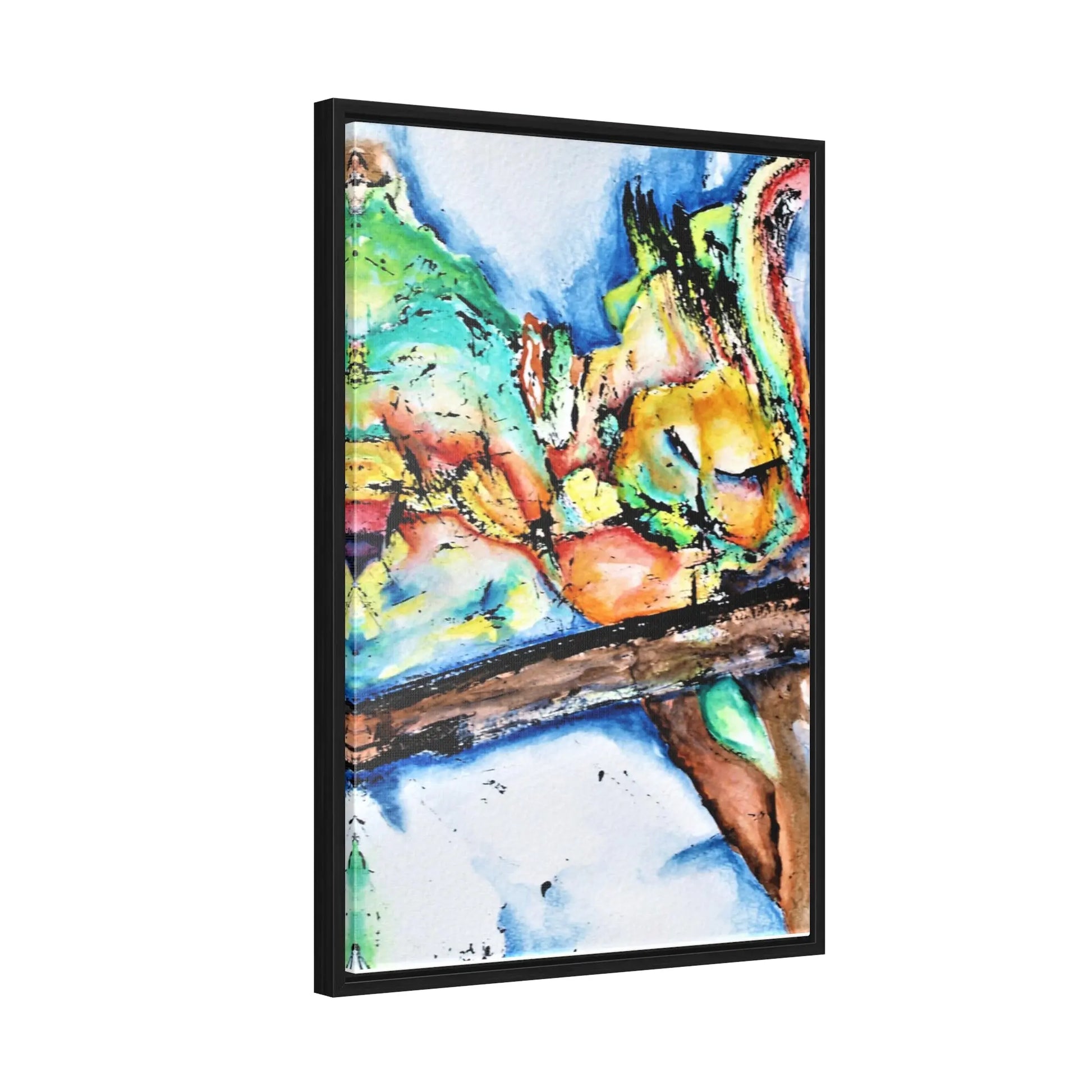 Owl In Flight Gallery Canvas Wraps, Vertical Frame