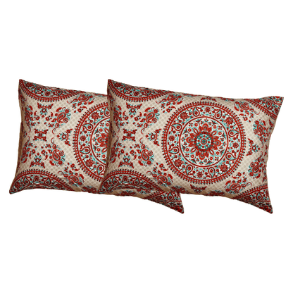 Tache Bohemian Desert Medallion Boteh Paisley Taupe Pillowcases (TJ3502) - 20 x 30 - Pillowcase