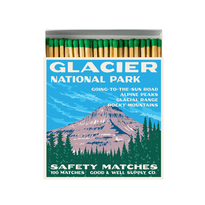 Glacier Vintage National Park Cabin Matches - -