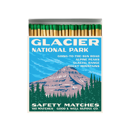 Glacier Vintage National Park Cabin Matches - - matches