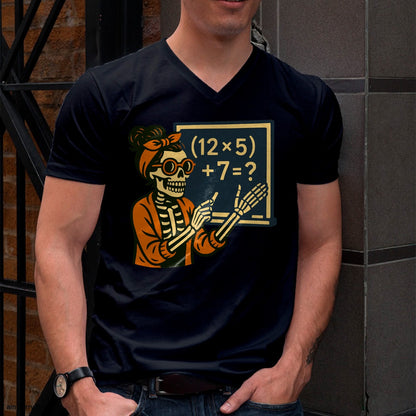 67 Teacher Halloween Skeleton Six Seven Meme Brainrot Math T-Shirt - Halloween Unisex T-Shirt/Hoodie - NGHL00 - -