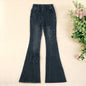 Girls Bell-Bottomed Flare Jeans Navy