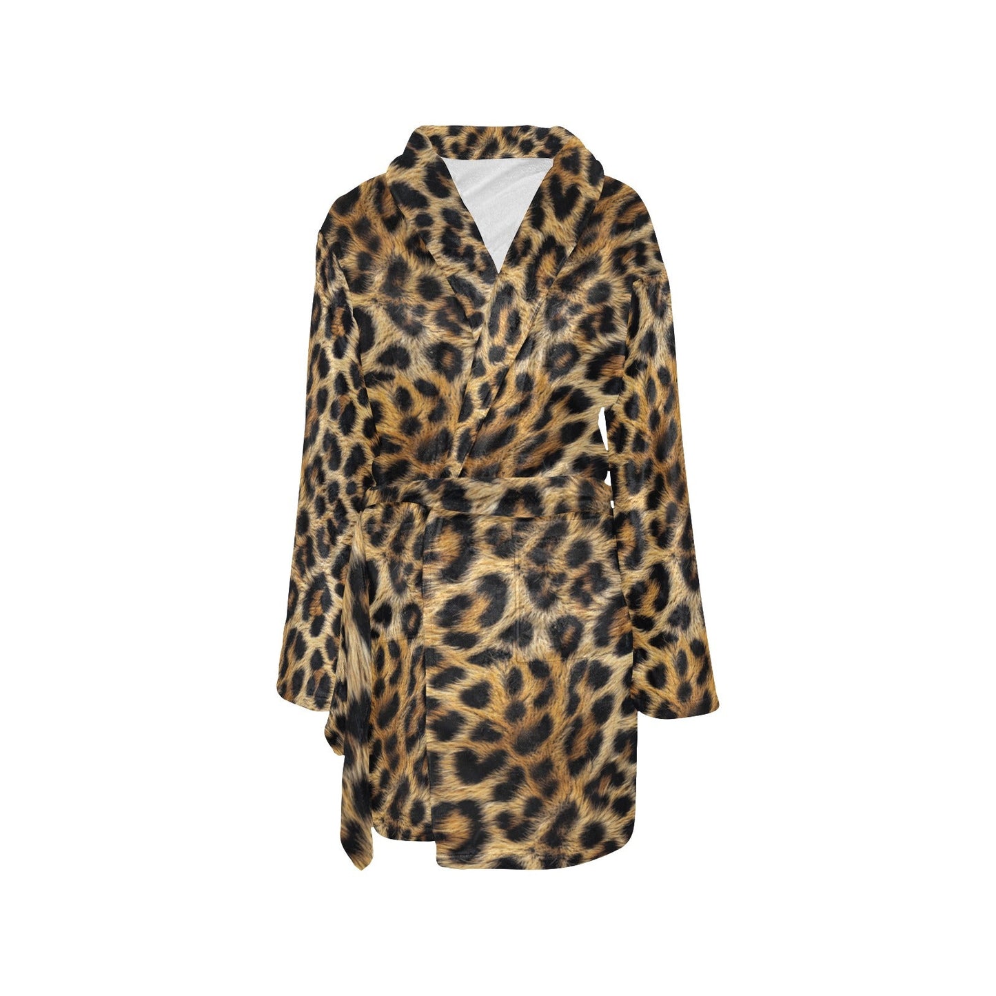 Baha Ranch Retro Pop Western Leopard Cowgirl Robe - - Robes