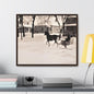 Carriage Ride Gallery Canvas Wraps Horizontal Frame 24″ x 20″ Walnut Premium Gallery Wraps (1.25″)