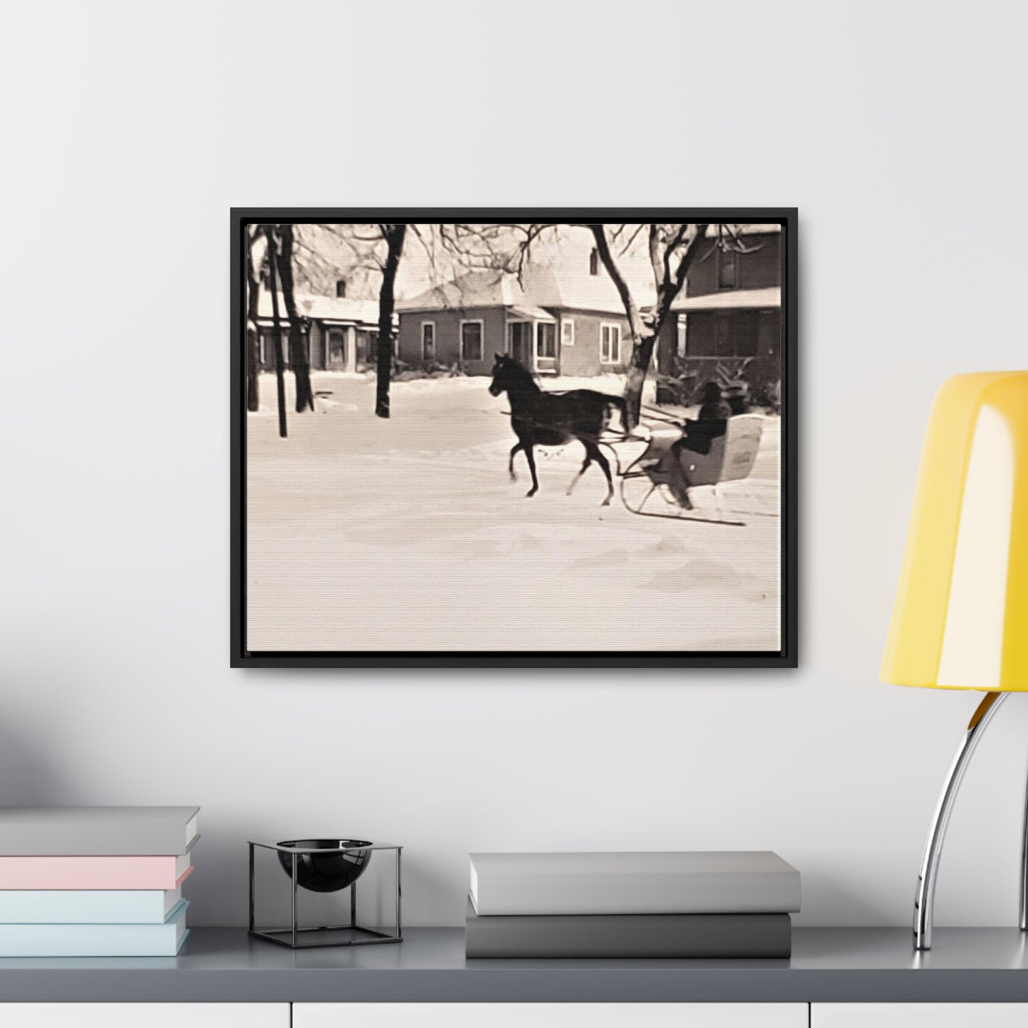 Carriage Ride Gallery Canvas Wraps, Horizontal Frame