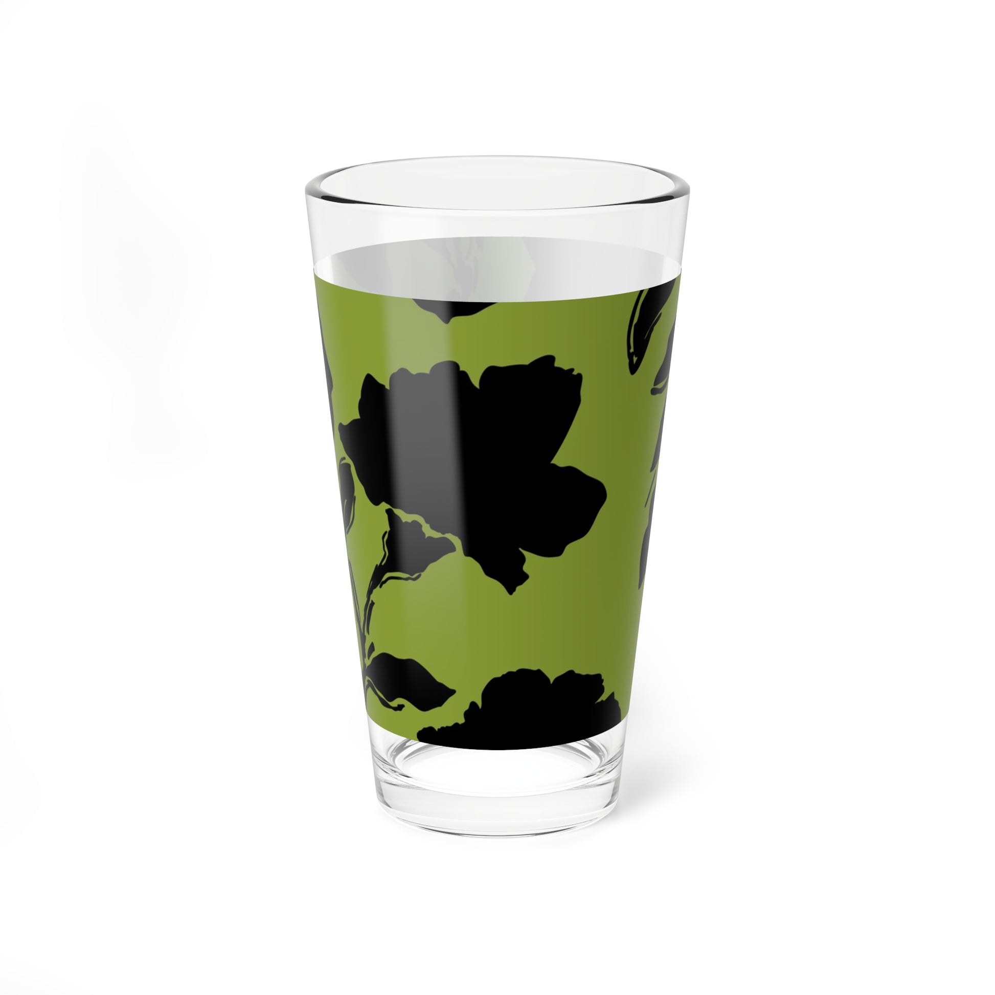 Green Floral Mixing Glass - Kia Day Design