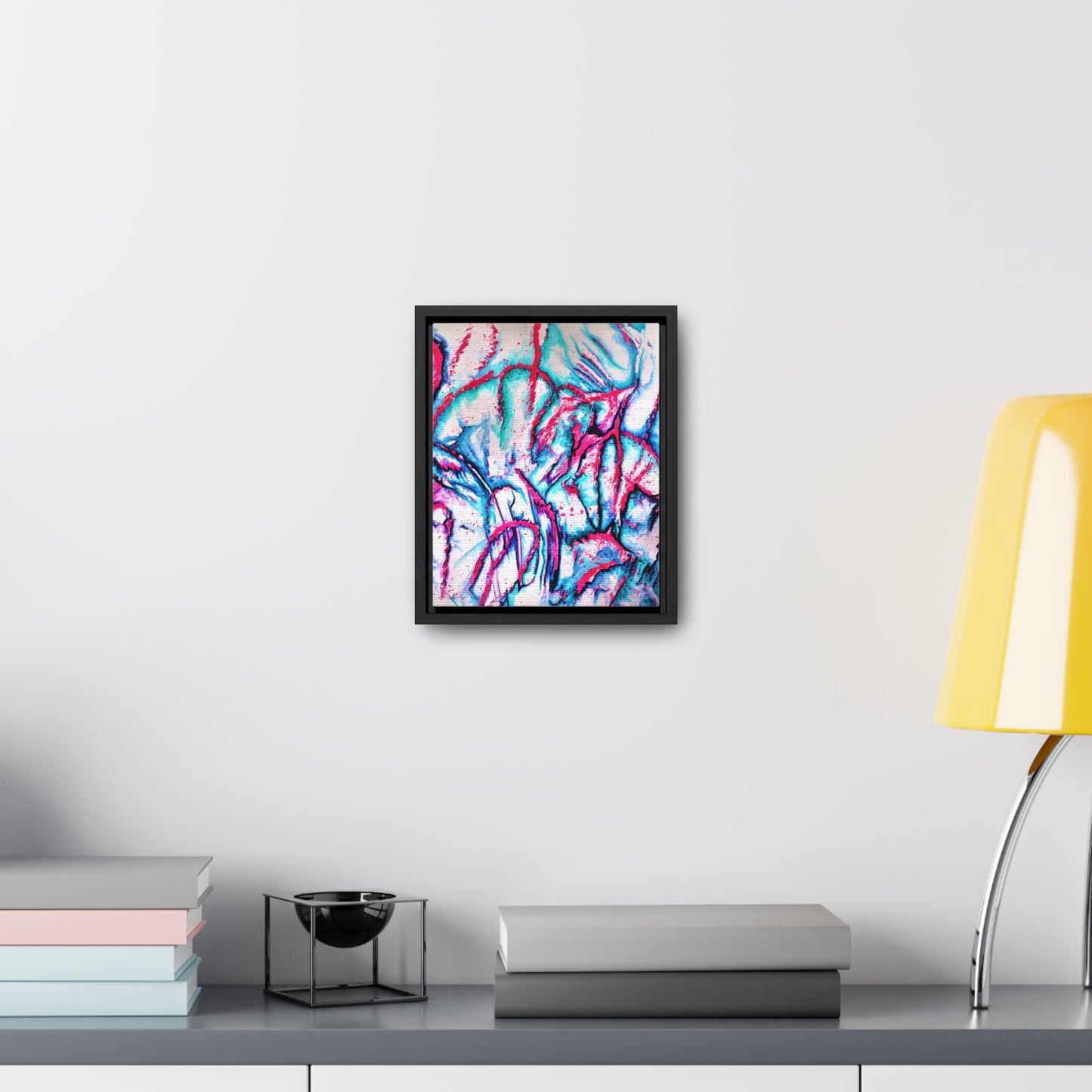 Pink Jellyfish Gallery Canvas Wraps, Vertical Frame