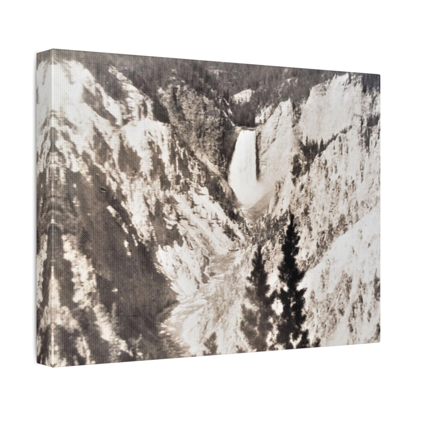 Artists Point Yellowstone Stretched Canvas