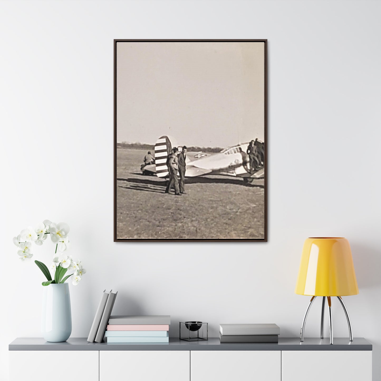 Army Pursuit Plane Ames Airport 1939 Gallery Canvas Wraps, Vertical Frame