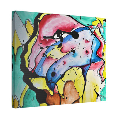 3rd Eye Sundae Satin Canvas Stretched - Kia Day Design