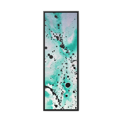 Teal Burst Gallery Canvas Wraps, Vertical Frame 12″ x 36″ Premium Gallery Wraps (1.25″)