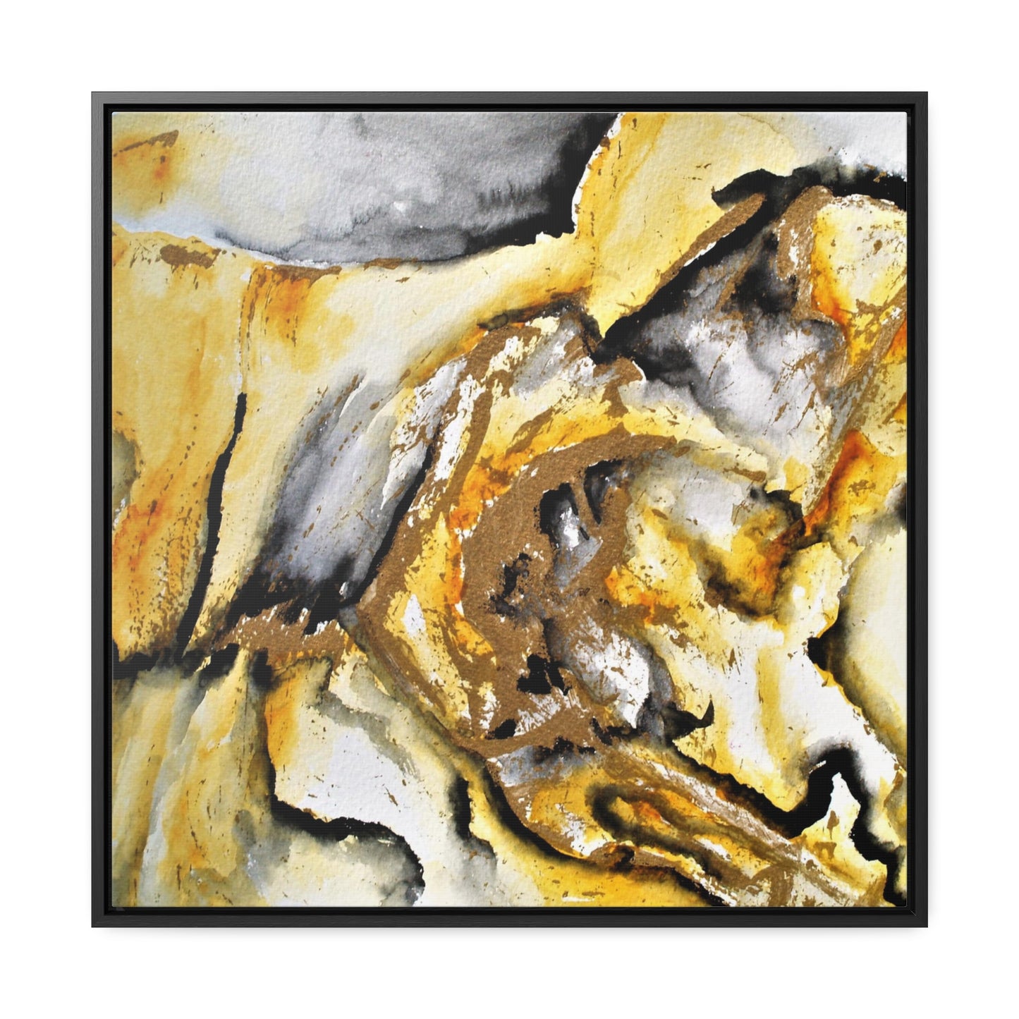 Tiger Stripe Gallery Canvas Wraps, Square Frame