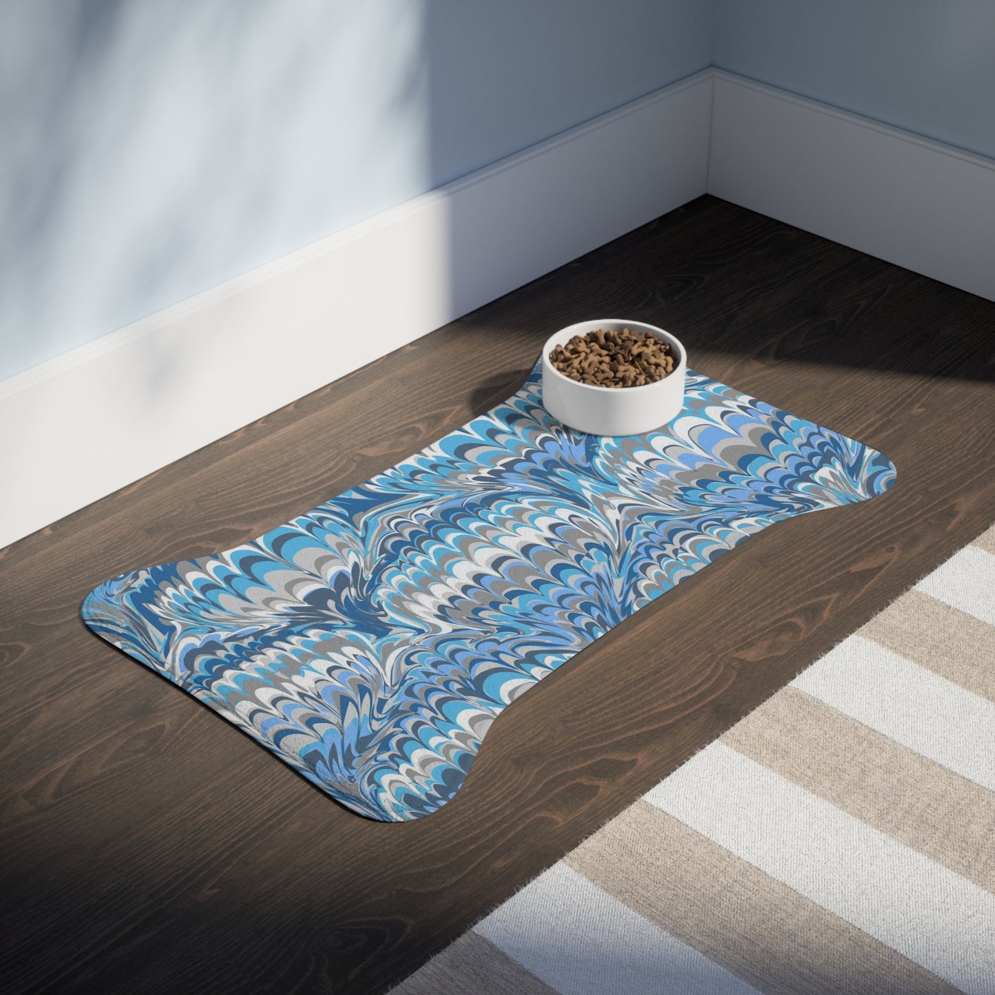 Blue Marble Pet Feeding Mats