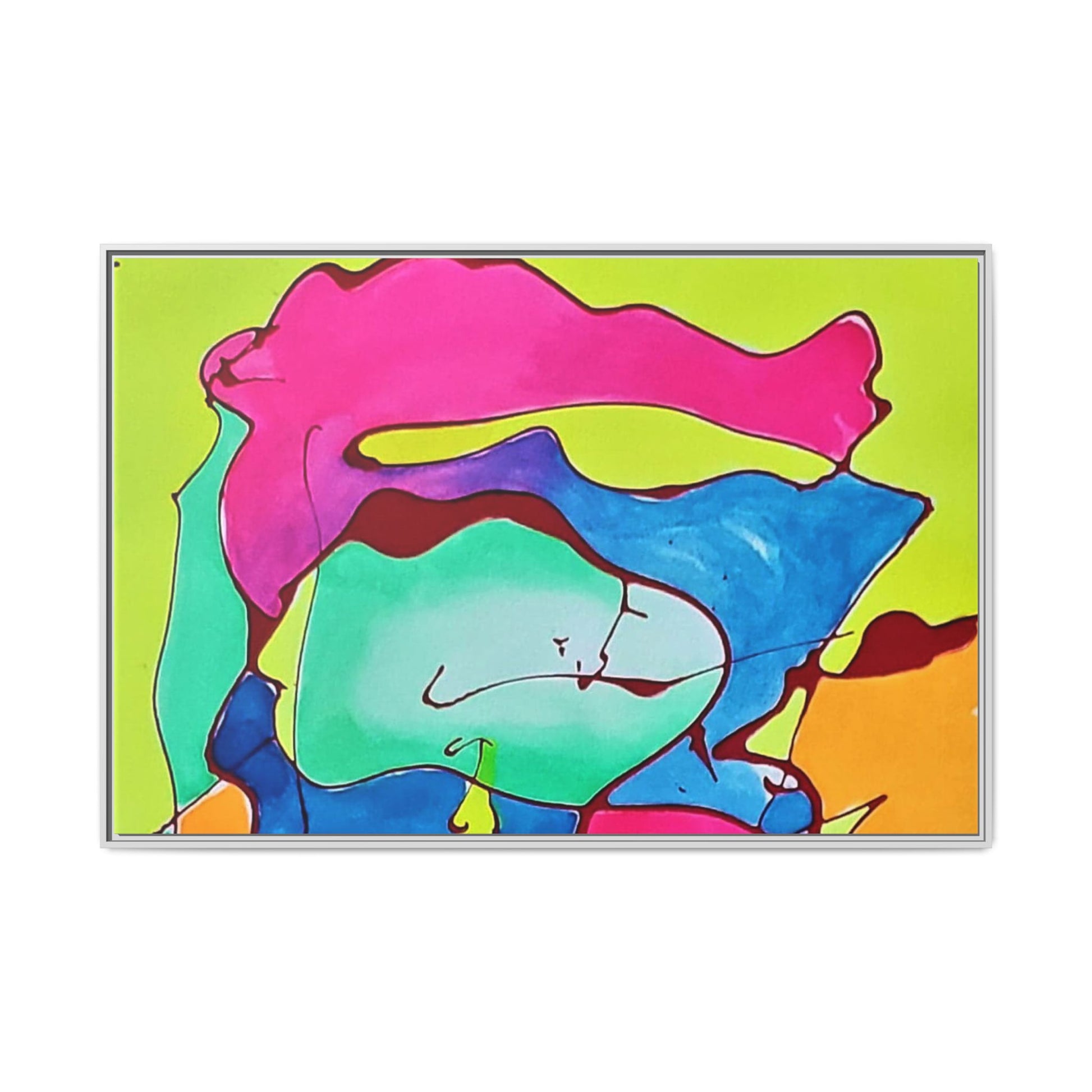 Kool Kid Matte Canvas Framed - Kia Day Design