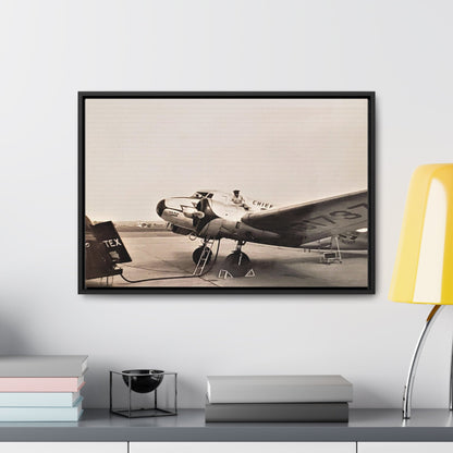 Refueling Mid-Contintent Chief Line 1939 Gallery Canvas Wraps Horizontal Frame 24″ x 16″ Black Premium Gallery Wraps (1.25″)