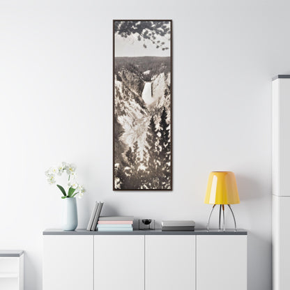 Artists Point Yellowstone Gallery Canvas Wraps Vertical Frame 20″ x 60″ 1.25" Walnut