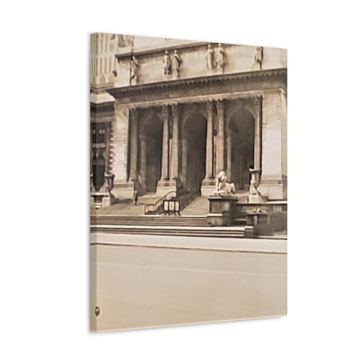 New York Public Library Stretched Canvas