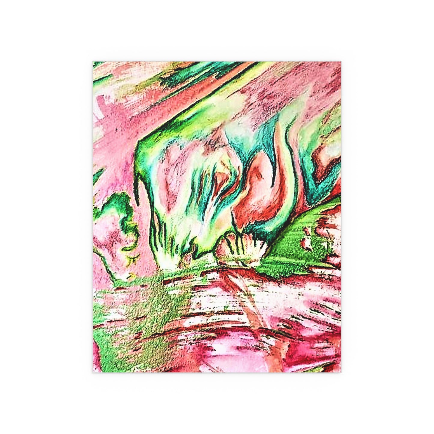 Pink Forest Silk Posters