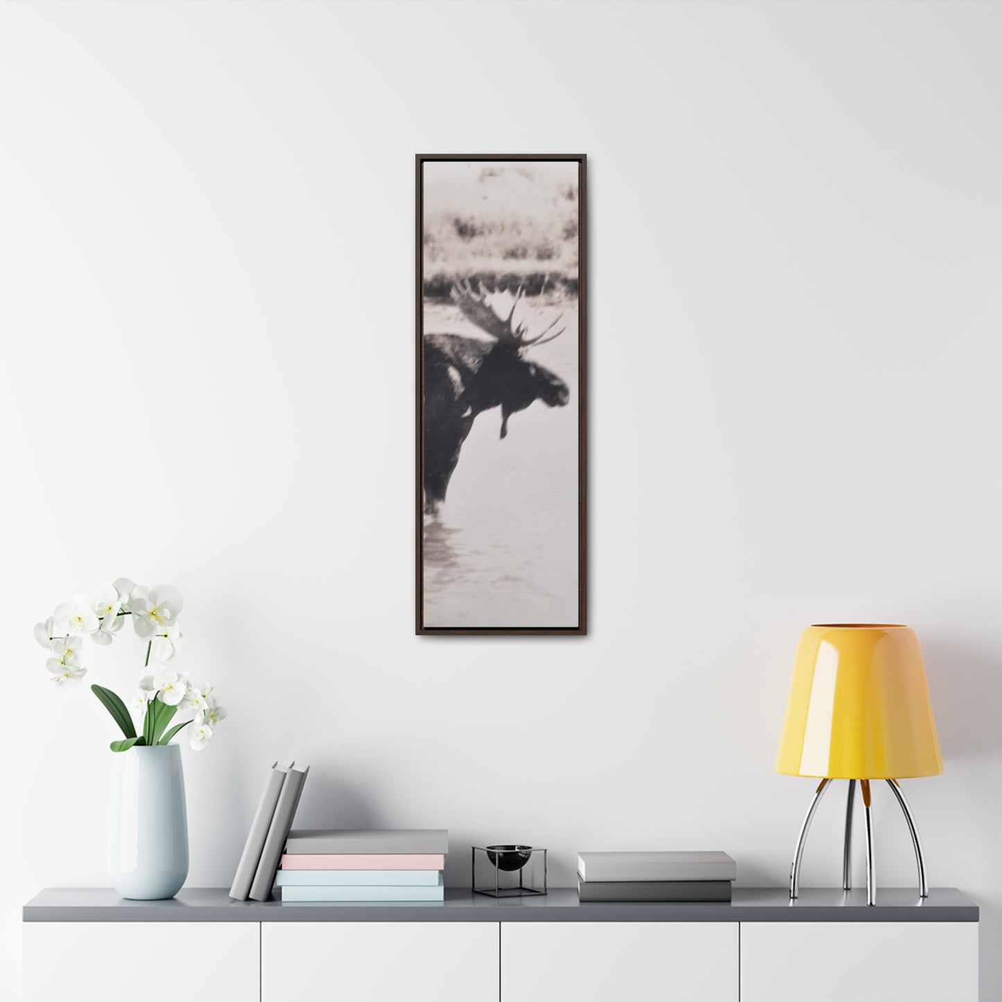 Yellowstone Bull Moose Gallery Canvas Wraps, Vertical Frame