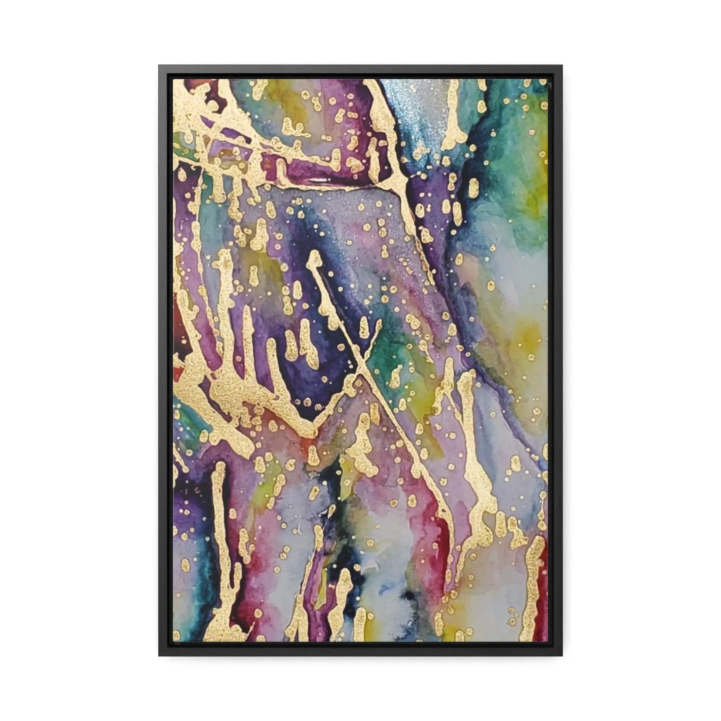 Purple Rain Gallery Canvas Wraps, Vertical Frame 16″ x 24″ Premium Gallery Wraps (1.25″)