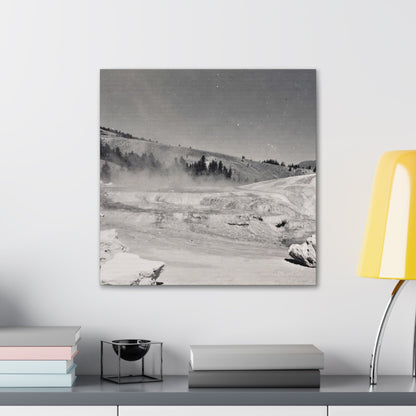 Mammoth Hot Springs Canvas Gallery Wraps 20″ x 20″ 1.25"