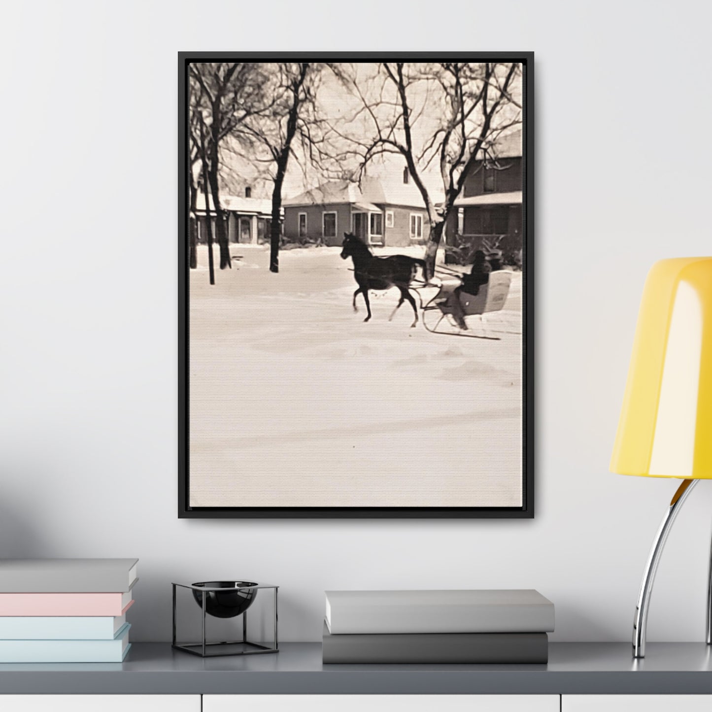 Carriage Ride Gallery Canvas Wraps, Vertical Frame