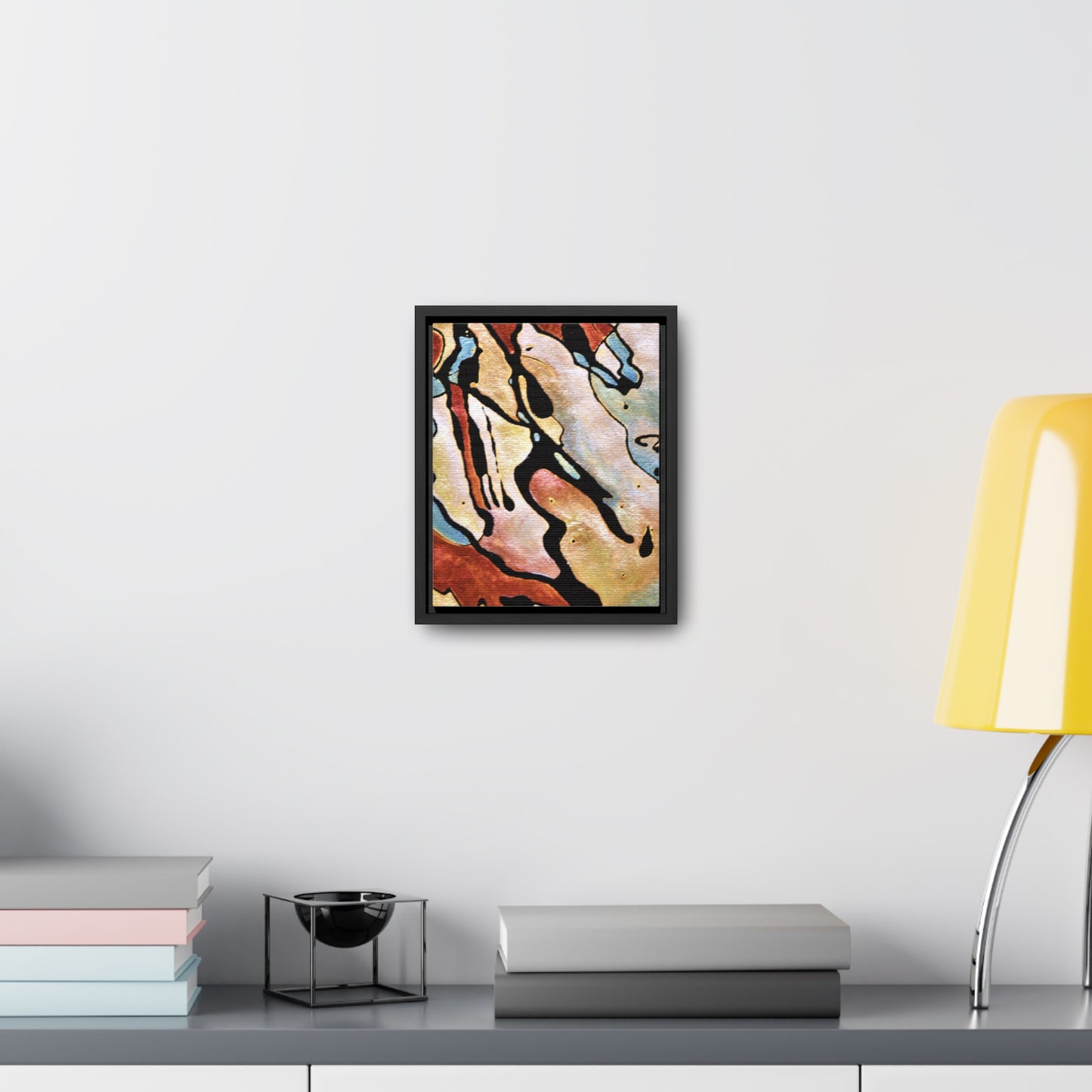 Blue Falls Gallery Canvas Wraps, Vertical Frame