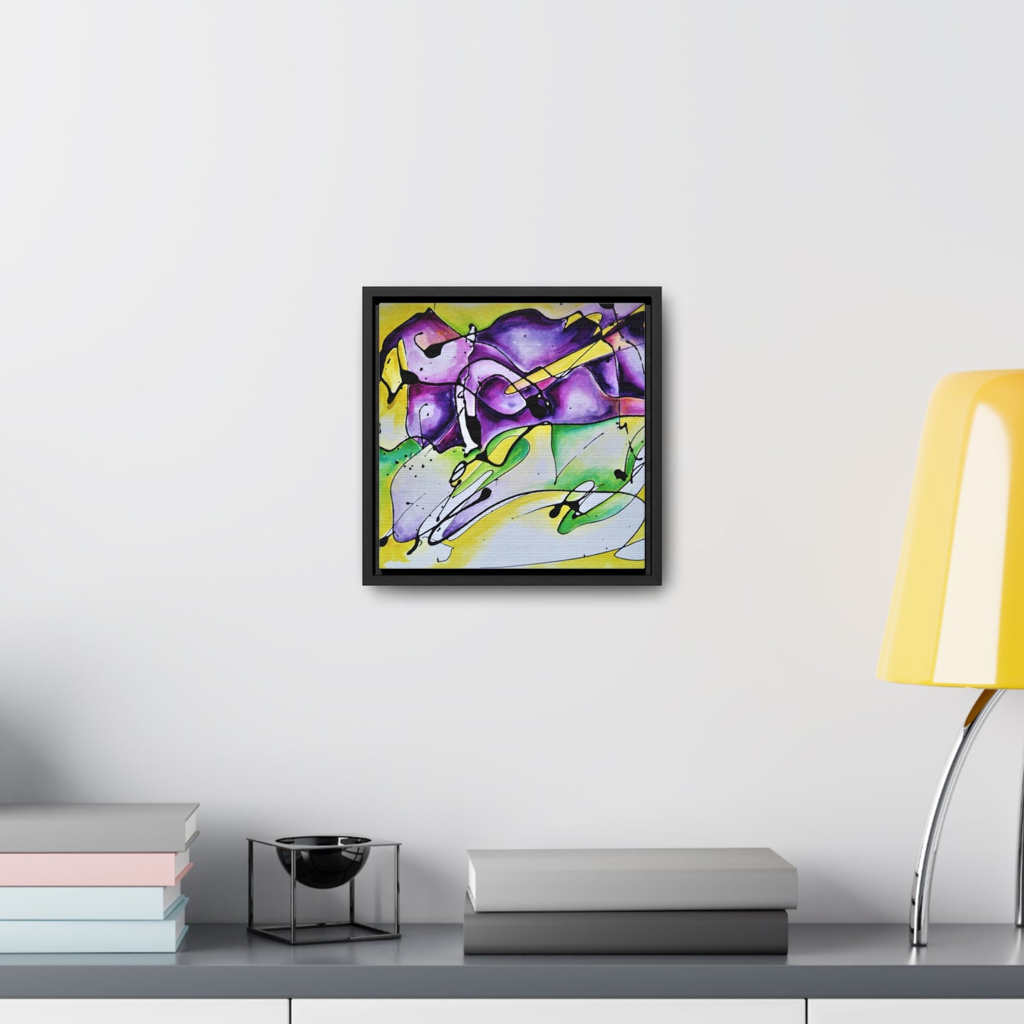 Purple Mountains Gallery Canvas Wraps, Square Frame