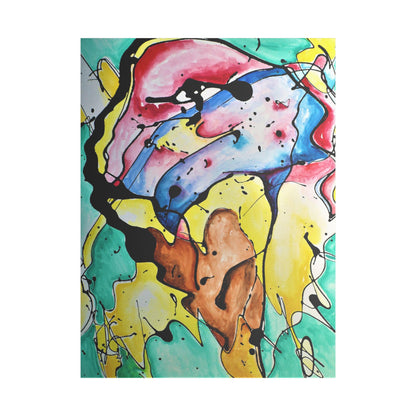 3rd Eye Sundae Satin Canvas Stretched - Kia Day Design