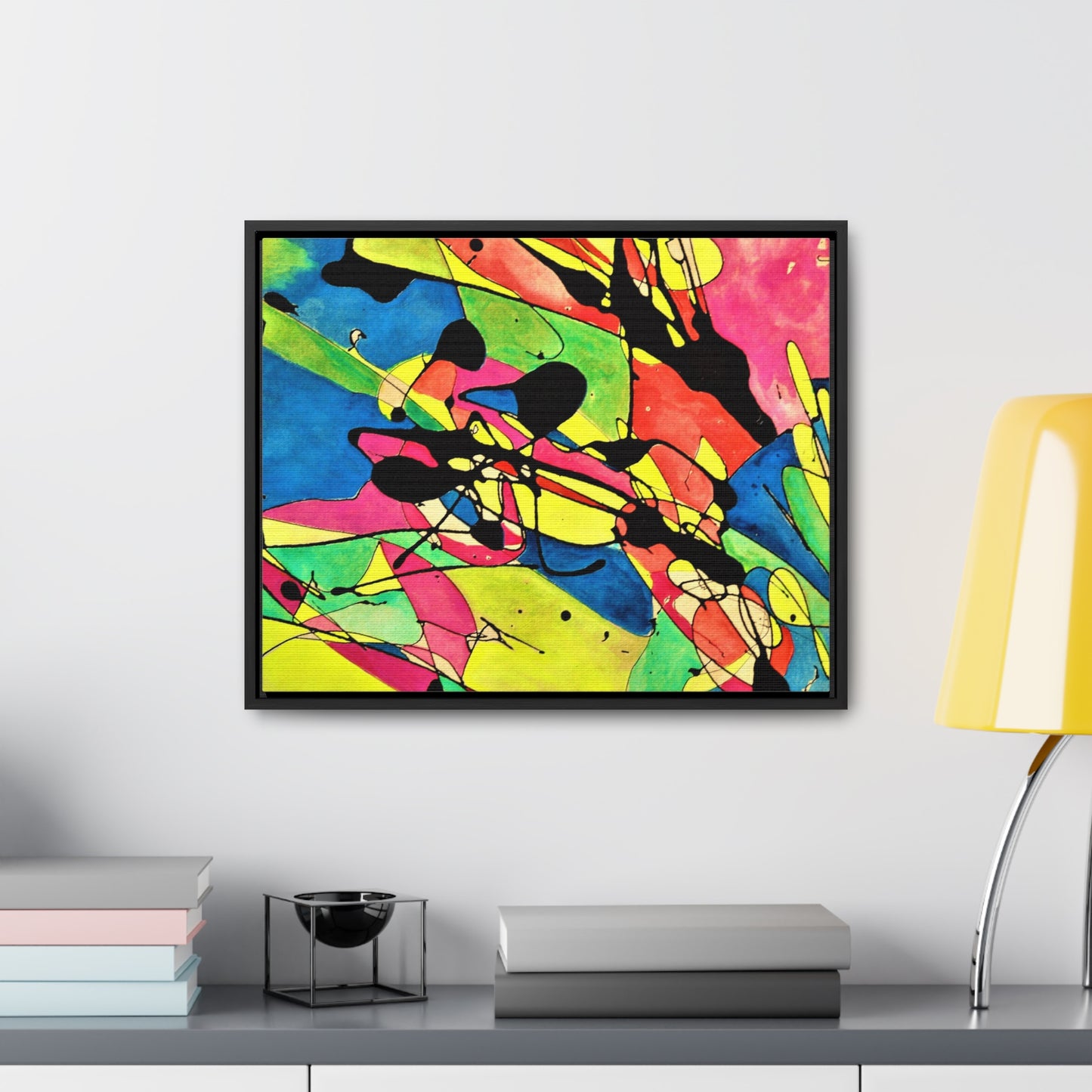 Exploding Earth Gallery Canvas Wraps, Horizontal Frame