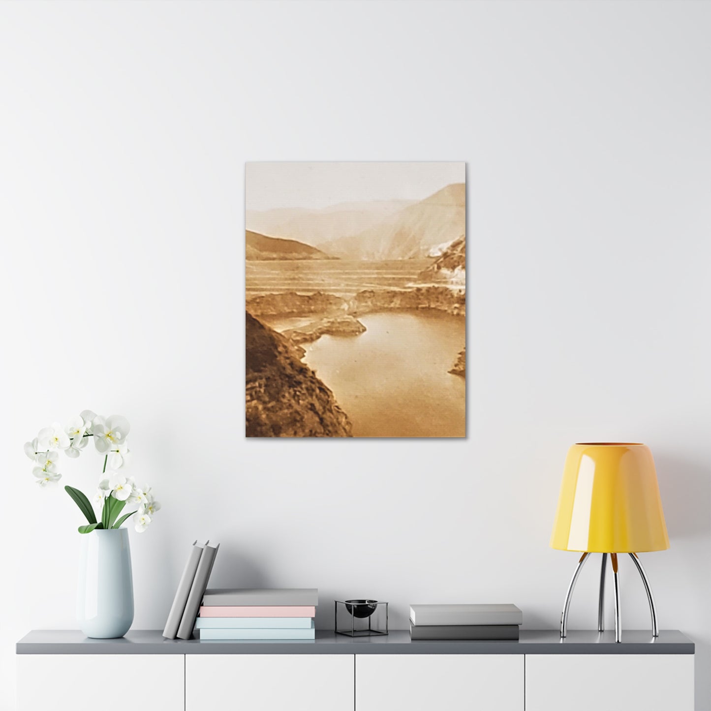 San Gabriel Dirt Fill Dam #1 Canvas Gallery Wraps