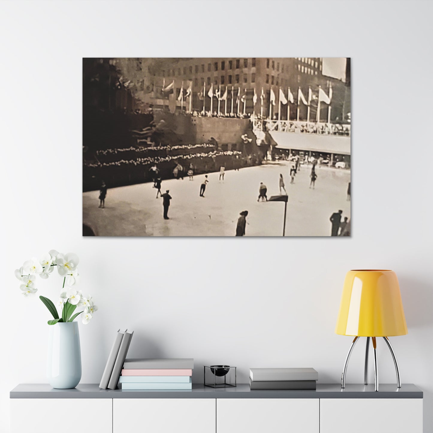 Rockefeller Plaza Easter 1945 Canvas Gallery Wraps