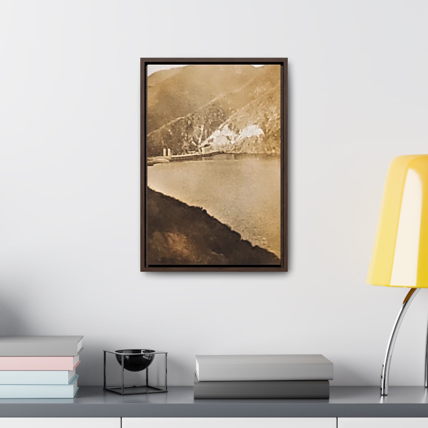 Morris Dam Lake Gallery Canvas Wraps, Vertical Frame