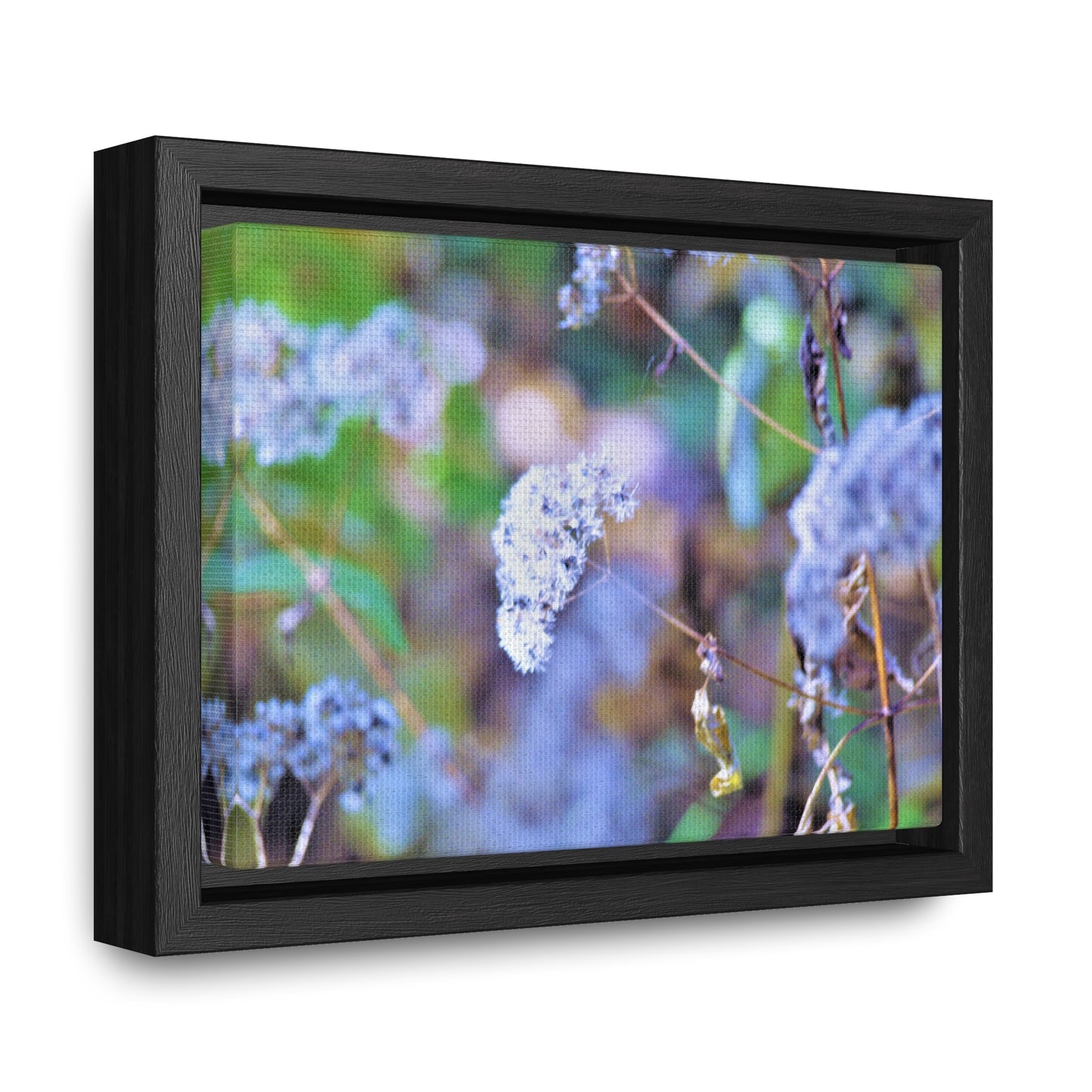 Macro Blue Gallery Canvas Wraps, Horizontal Frame