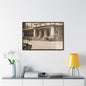 New York Public Library Gallery Canvas Wraps Horizontal Frame 36″ x 24″ Walnut 1.25"