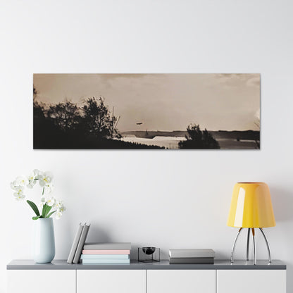 Navy Day New York October 27th 1945 Plane Canvas Gallery Wraps 60″ x 20″ 1.25"
