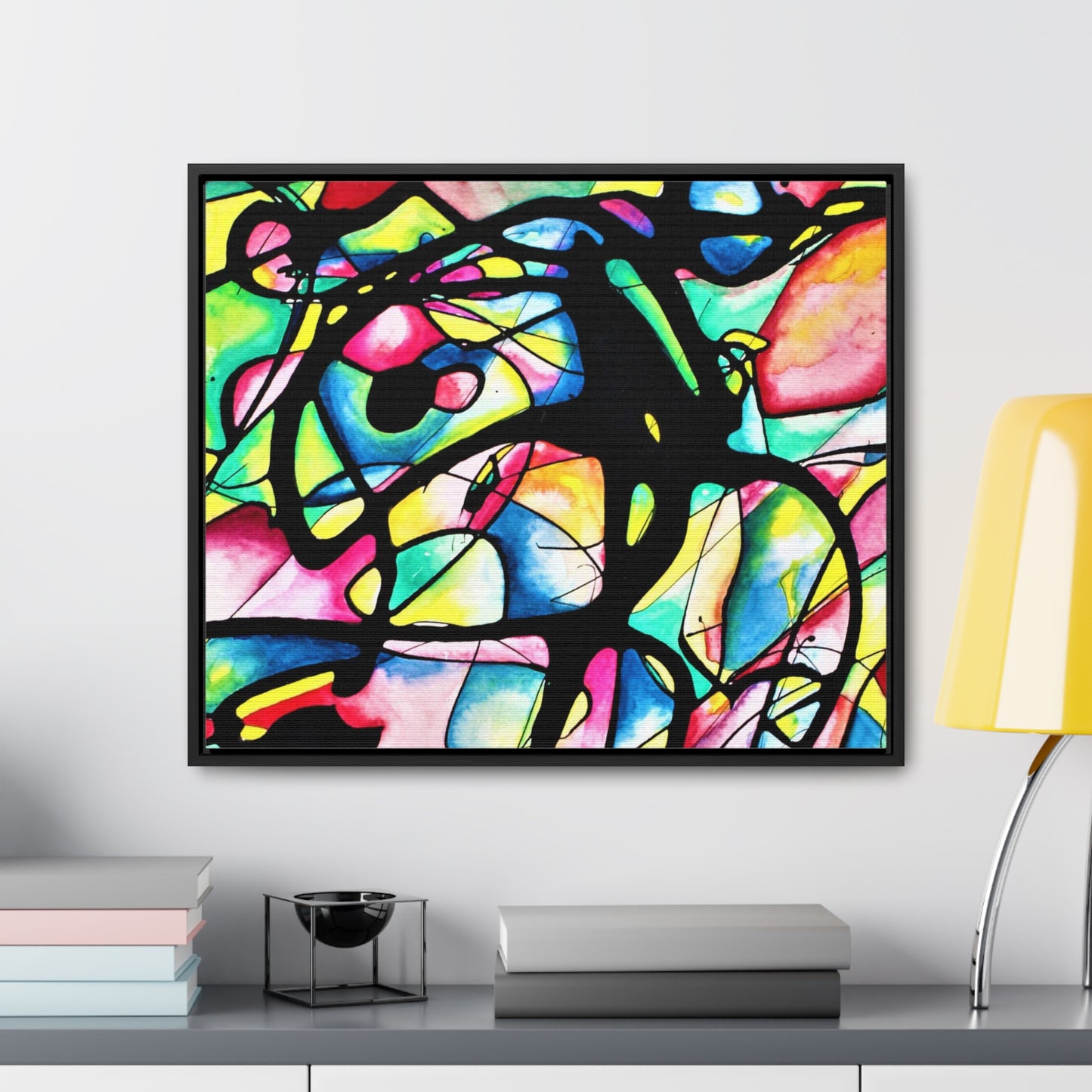 Peacock Gallery Canvas Wraps, Horizontal Frame