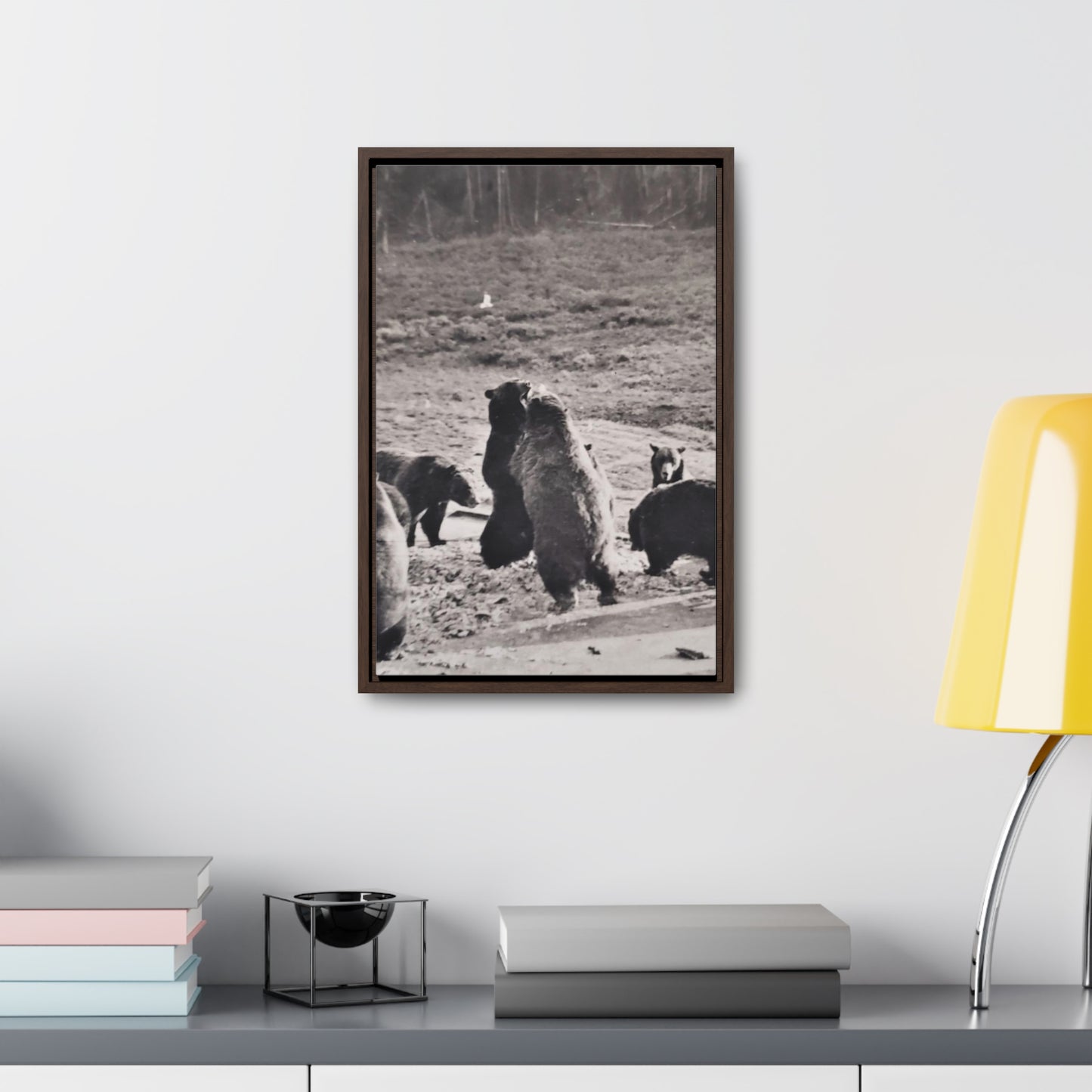 Yellowstone Grizzly Bears Gallery Canvas Wraps, Vertical Frame