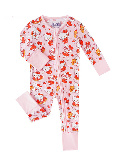 PoshTOT Sanrio Hello Kitty Bamboo Baby Convertible Zippy Romper - 18-24M - Zippy Romper