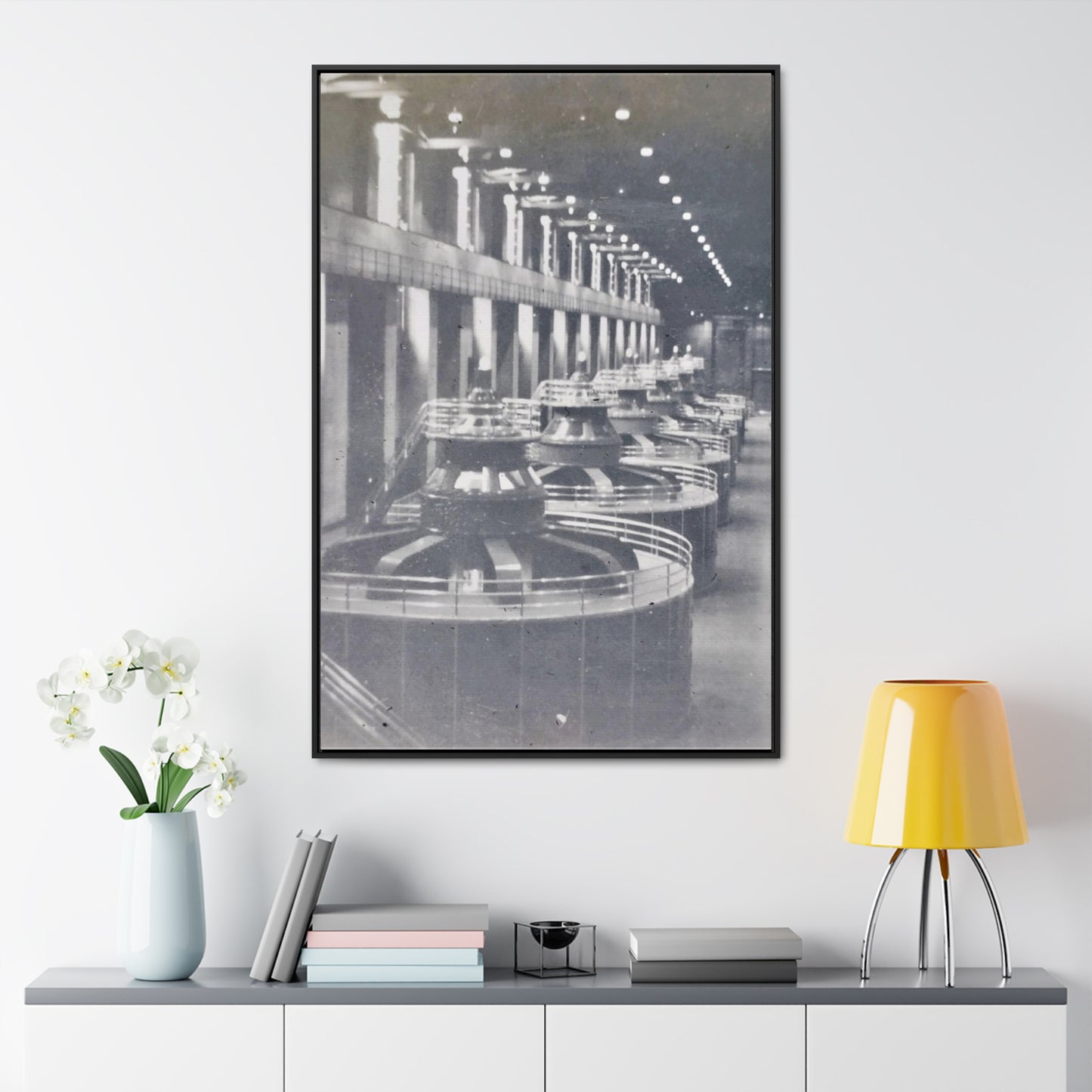 Boulder Dam Powerhouse Gallery Canvas Wraps, Vertical Frame