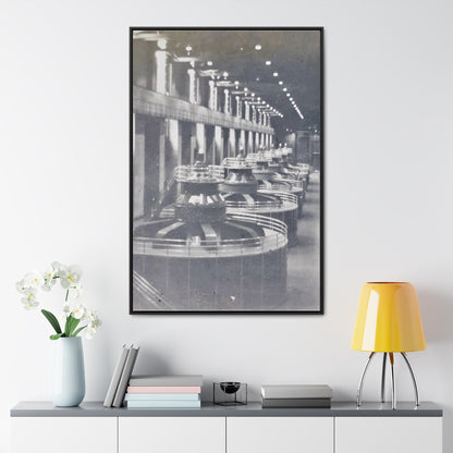 Boulder Dam Powerhouse Gallery Canvas Wraps Vertical Frame 32″ x 48″ 1.25" Black