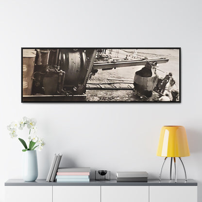 Concrete Worker Gallery Canvas Wraps Horizontal Frame 60″ x 20″ Black Premium Gallery Wraps (1.25″)