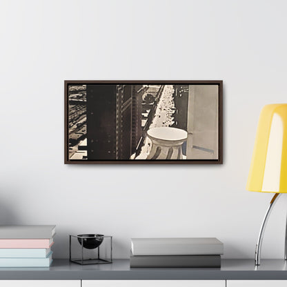 Michigan Ave Chicago Gallery Canvas Wraps Horizontal Frame 20″ x 10″ Walnut Premium Gallery Wraps (1.25″)
