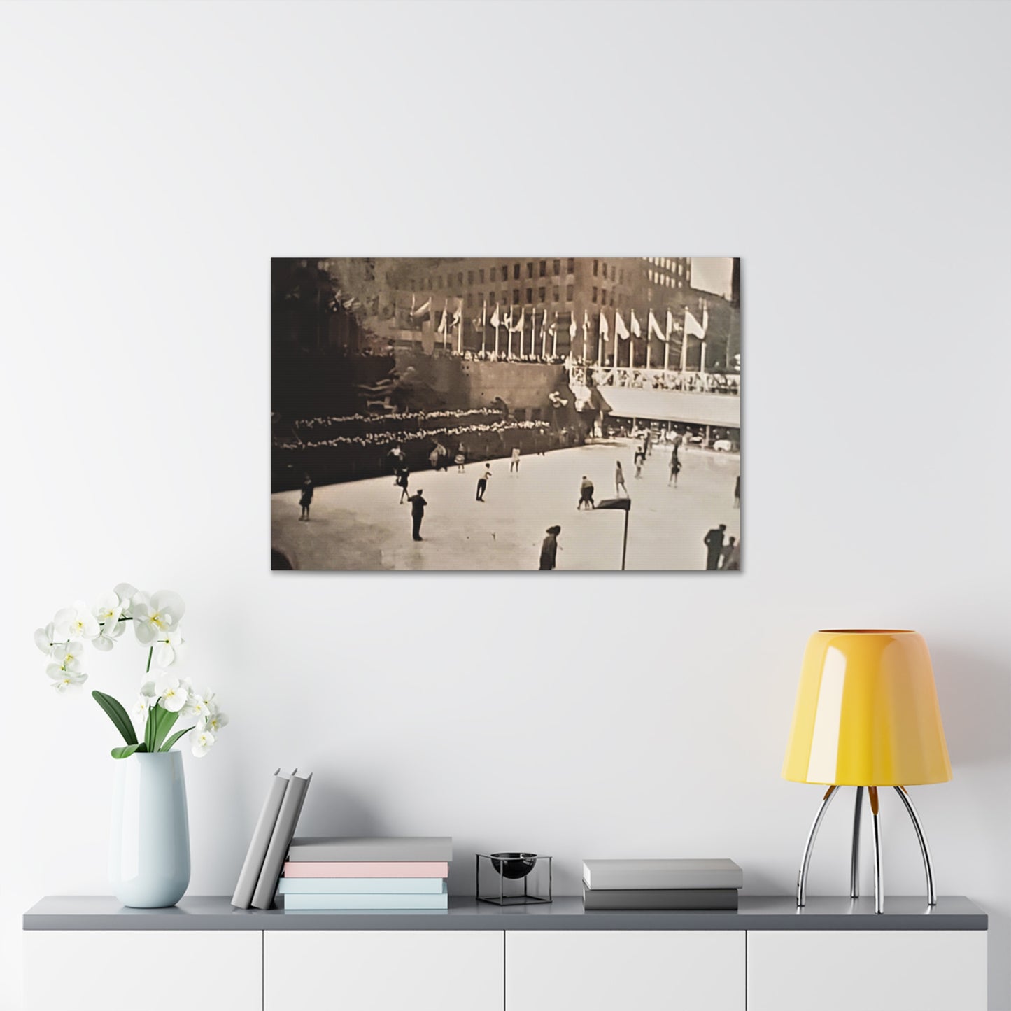 Rockefeller Plaza Easter 1945 Canvas Gallery Wraps